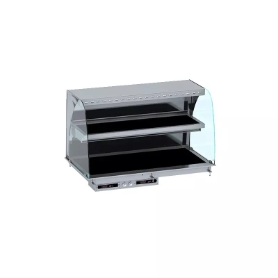 DROP-IN VITRINE COURBEE CHAUFFANTE AVEC PLAQUE VITRO CERAMIQUE MODELE MURAL - NOIR 4/1